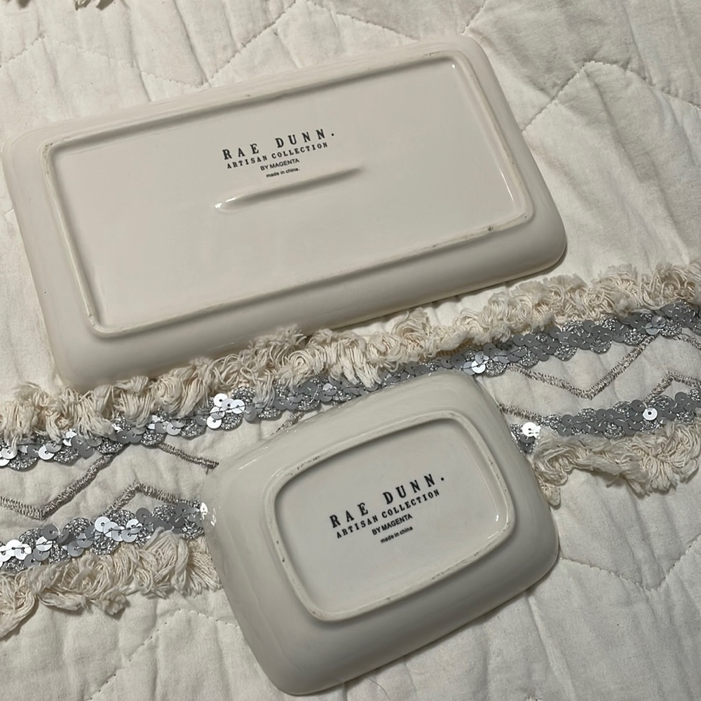 Rae Dunn Glamour ceramic set - Picture 6 of 8